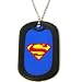 Search : Licensed SUPERMAN Classic Logo DOG TAG Necklace