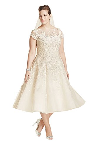 oleg cassini tea length dress