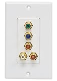 GE 87636 Component Video Plus Audio Wall Plate