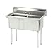 Advance Tabco 53" Fabricated Two Compartment Sink (Lite Series) Model FE-2-2424