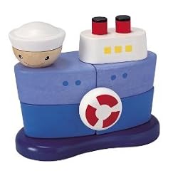 PLAN TOY GEOMETRIC SORTING BOAT