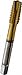GUHRING 9039070111130 Spiral Point Tap, Plug, Powered Metal Cobalt, TiN Coating, 3 Flute, 7/16"-14 Size
