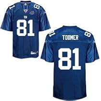 Amani Toomer New York Giants Blue Super Bowl XLII 42 Replica Football Jersey