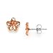 Plumeria Earrings in 14K Rose Gold - Small