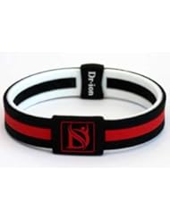 From Amazon.com. Click for details:
 Dr-ion Nagative Ion Power Wristband (Reversible 2-Tone Design) Black/White/Red : Sports Anion Bracelet, Unisex Silicon Bracelet, Power Bracelet for Men and Women (M, Black/White/Red) Dr-ion Nagative Ion Power Wristband (Reversible 2-Tone Design) Black/White/Red : Sports Anion Bracelet, Unisex Silicon Bracelet, Power Bracelet for Men and Women (M, Black/White/Red)