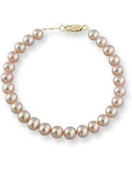 Mikura Bracelet, 18K Gold, Freshwater Pearls, 7.0-6.5mm, "A" Quality - 19 Size