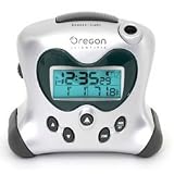 Oregon Scientific Atomic Project Clock with Inside Temperature - Silver