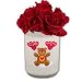 I Love You Beary Much Flower Bud Vase