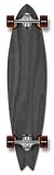 Blank & Graphic FISHTAIL Complete Longboard skateboard w/ 71mm wheels, Black