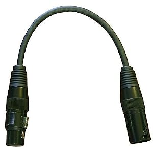 American DJ 3 Pin Male XLR to 5 Pin Female XLR Turnaround by