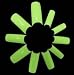 500 French Acrylic False Artificial Tips Nail Art NEW -- Green