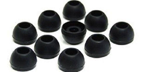 5 Pair Replacement Earbuds Cushions Ear Tips Gels Compatible: Lg Tone Hbs 700, Hbs 730, Hbs 750, Hbs 800, Sennheiser Cx300, Cx400, Cx 500, Cx300p, Cx500g4me, Cx55 (Black, Medium)