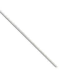 1.25mm, Sterling Silver, Octagon Snake Chain, 16 inch