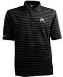 Miami Marlins Elevate Striped Polo Shirt - Medium