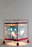 Revolving Nursery Cow-Moon Spinning Night Light Table Lamp