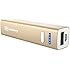 Jackery Mini 3350mAh Portable Charger - External Battery Pack, Power Bank, & Portable iPhone Charger for Apple iPhone SE, Apple iPhone 6s, 6s Plus, 6, 5, iPad Pro, iPad Mini, Samsung Galaxy S7, Samsung Galaxy S6, and S5 (Gold)