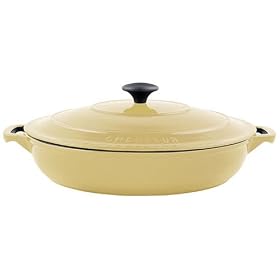 French Home Creme 2.5 Quart Fait Tout Braiser Casserole by French Home