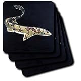 Steve Shachter Art - CHAIN DOGFISH - Coasters