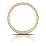 Steering Wheel Cover Beige with Chrome Accent