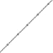 Sterling Silver Cat Box Chain Anklet 10in