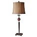 Zhenson Buffet Lamp in Dark Rustic Bronze Metal