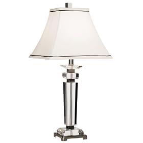 Vienna Full Spectrum Square Crystal Column Table Lamp