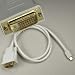 6Ft Mini DisplayPort to DVI Male Adapter Cable for Apple Macbook, Macbook Pro, iMac, Macbook Air, Mac Mini Laptop