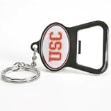 USC METAL KEY CHAIN AND BOTTLE OPENER W/DOMED INSERT