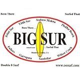 Big Sur Monterey County California Vinyl Surfing Decal Bumper Sticker for Cars,... 