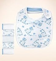 5 Pack Pure Cotton Assorted Bibs