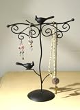 Nissa  Bird Necklace Bracelet Earring Jewelry Stand