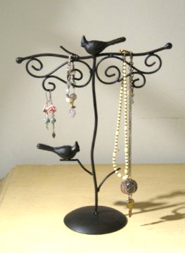 Nissa- Bird Necklace Bracelet Earring Jewelry Stand