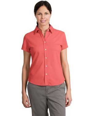 Travel Gear Bag Port Authority Womens Rapid Dry Button Front Sport Shirt. L451