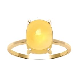 Buy 10k Yellow Gold Cushion Cabochon Citrine Ring by Amazon.com Collection