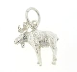 925 Authentic Sterling Silver Charm Moose