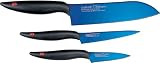 Kasumi Titanium 3 Piece Cutlery Set Blue KTB2/4/5