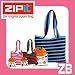 ZIPIT　トートバッグ　ZB　ソフトブラウン＋オーシャンブルー