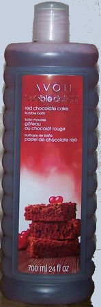 Avon Bubble Delight Red Chocolate Cake Bubble Bath 24 Fl.oz. Aroma Therapy
