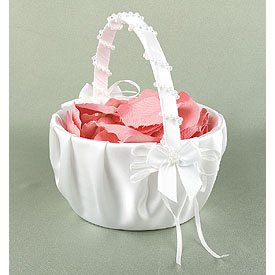 Click here to buy Satin Bows & Pearls Basket by SHOPZEUS.