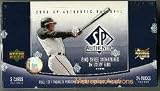2006 Upper Deck SP Authentic Baseball Factory Sealed Hobby Pack (At Least 3 AUTOGRAPHS Per 24 packs Including 1 LETTERMAN Patch Signature Card per box)