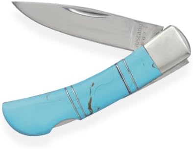 Stainless Steel Pocket Knife with Imitation Turquoise