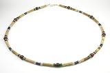 Honesty & Courage Men's Beaded Necklaces in Semi Precious Gemstones with Sterling Silver Bead Accents