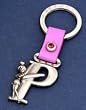 Tinker Bell Letter P Pewter Key Chain