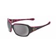 OAKLEY SCRIPT SUNGLASSES PINK W/PRINT FRAMES AND DK GREY LENSES