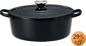 Le Creuset ココット・オーバル 25cm シャイニーブラック 2102-25-14