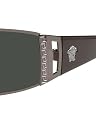 VERSACE 2021 1001/6 GUNMETAL/GRAY GREEN METAL SUNGLASSES