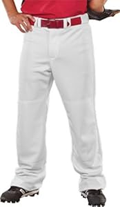 Teamwork Youth Streak Open Bottom Custom Baseball Pants 5-WHITE YXS