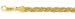 14k Gold Braided Foxtail Chain Bracelet-3.6mm 7"