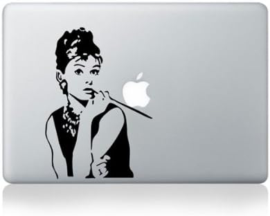 Sticker Chief Audrey Hepburn Apple Macbook Vinyl Skin Sticker Decal for Retina/Air/Pro 13"
