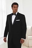 Review   / CLASSIC MENS 2 BUTTON TUXEDO HAND MADE SUPER 150'S WOOL WITH NOTCH LAPLE IT A BEAUTY FOR ANY WEDDING